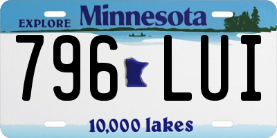 MN license plate 796LUI