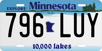 MN license plate 796LUY