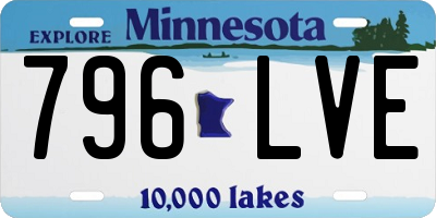 MN license plate 796LVE
