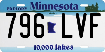 MN license plate 796LVF