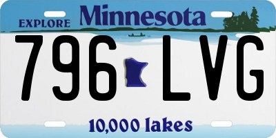 MN license plate 796LVG