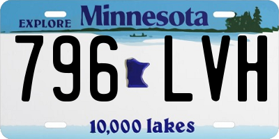 MN license plate 796LVH
