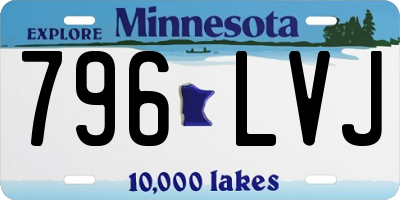 MN license plate 796LVJ