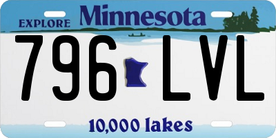 MN license plate 796LVL