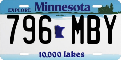 MN license plate 796MBY