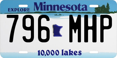 MN license plate 796MHP