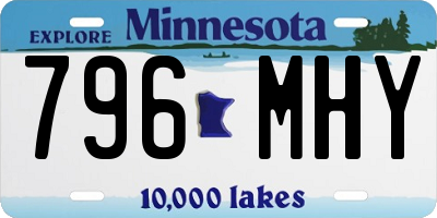 MN license plate 796MHY