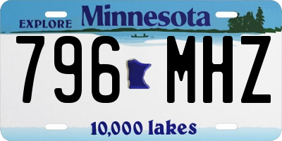 MN license plate 796MHZ