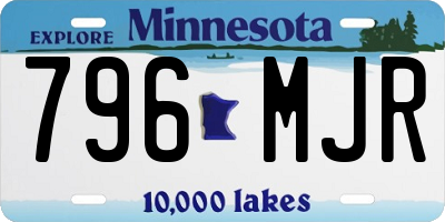 MN license plate 796MJR