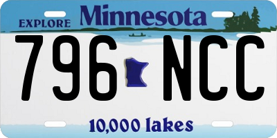 MN license plate 796NCC