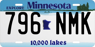 MN license plate 796NMK