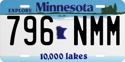 MN license plate 796NMM
