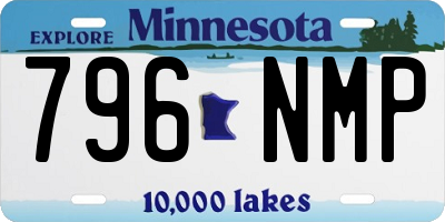MN license plate 796NMP