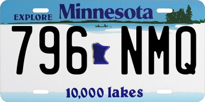 MN license plate 796NMQ