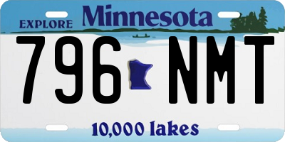 MN license plate 796NMT