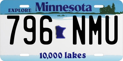 MN license plate 796NMU