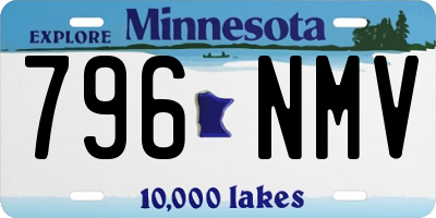 MN license plate 796NMV