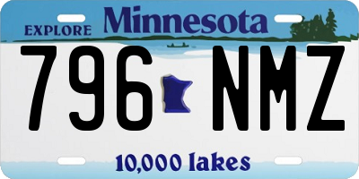 MN license plate 796NMZ