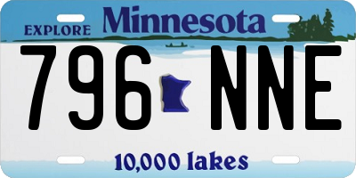 MN license plate 796NNE