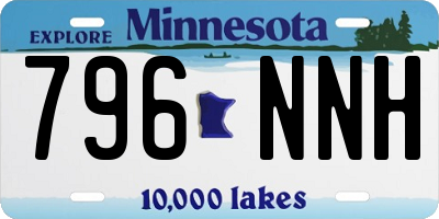 MN license plate 796NNH