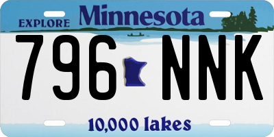 MN license plate 796NNK