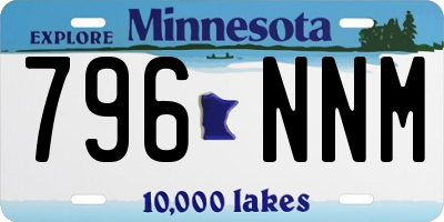 MN license plate 796NNM