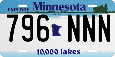 MN license plate 796NNN
