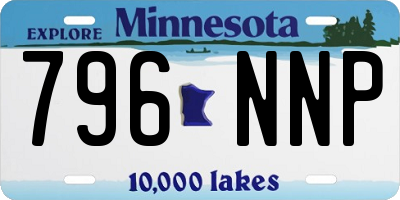 MN license plate 796NNP