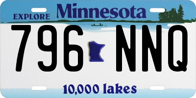 MN license plate 796NNQ
