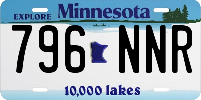 MN license plate 796NNR