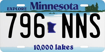 MN license plate 796NNS