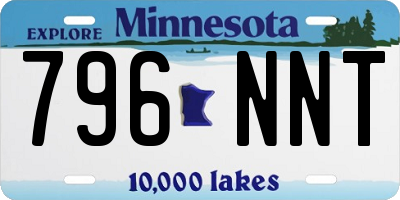 MN license plate 796NNT