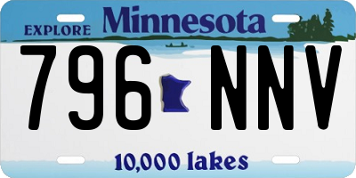 MN license plate 796NNV