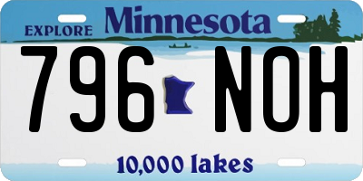 MN license plate 796NOH
