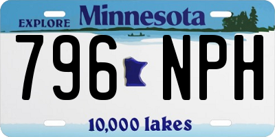 MN license plate 796NPH