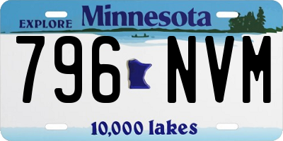 MN license plate 796NVM