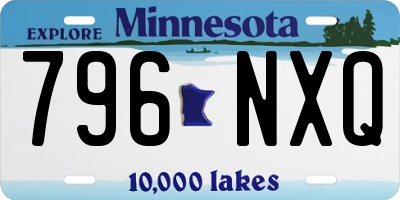 MN license plate 796NXQ