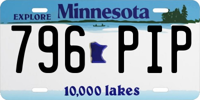 MN license plate 796PIP