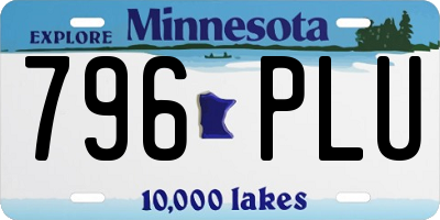 MN license plate 796PLU