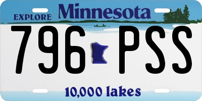 MN license plate 796PSS