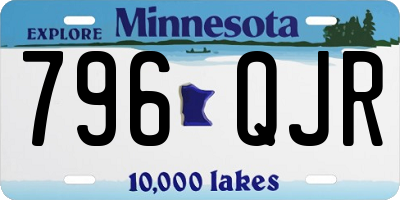 MN license plate 796QJR