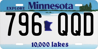 MN license plate 796QQD