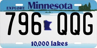 MN license plate 796QQG