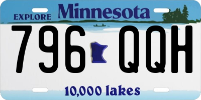 MN license plate 796QQH
