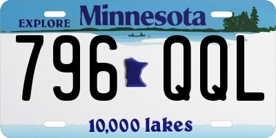 MN license plate 796QQL