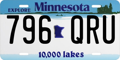 MN license plate 796QRU