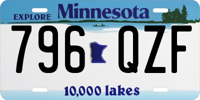 MN license plate 796QZF
