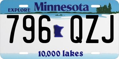 MN license plate 796QZJ