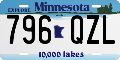 MN license plate 796QZL
