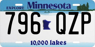 MN license plate 796QZP